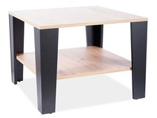 Couchtisch Wohnzimmertisch Ziertisch 67x67x50cm Wotan Eiche schwarz 87077781