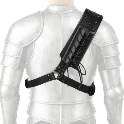 Medieval Back Holster Sword Holder - Adjustable PU Leather Strap, Katana Sheath
