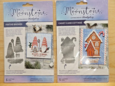 2 HUNKYDORY CHRISTMAS DIE SETS, CANDY CANE COTTAGE, FESTIVE GNOMES, NEW