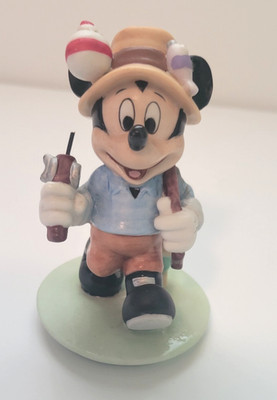 Vintage Mickey Mouse Fisherman Figurine  - Good Condition - Free Shipping!