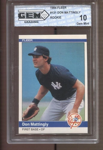 1984 Don Mattingly Fleer #131 Gem Mint 10 RC Rookie New York Yankees