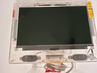 Axess 13'' Clear See Through LED Color TV Tv-1702-13CL Works! Prison Detention 