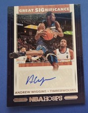 2019-20 Panini Hoops Great SIGnificance Auto ANDREW WIGGINS #GS-AWG Timberwolves