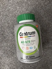 Centrum Silver Adults 50+ Multivitamin Multimineral Supplement 220 Tablets Heart