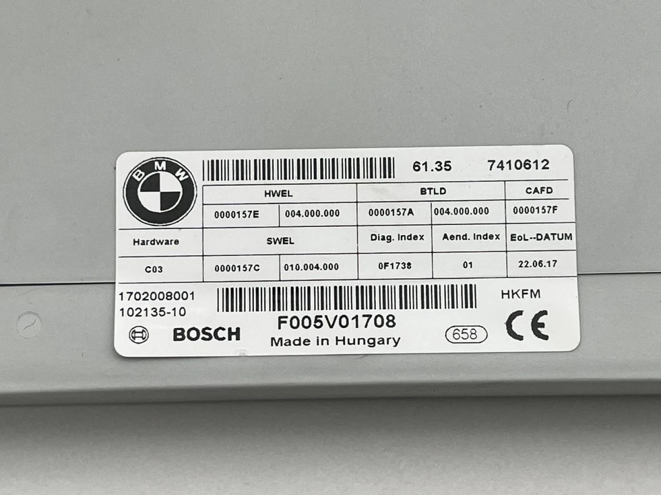 BMW 330i GT 2018 módulo de control de puerta trasera eléctrica 61846 Foto 2 de 4