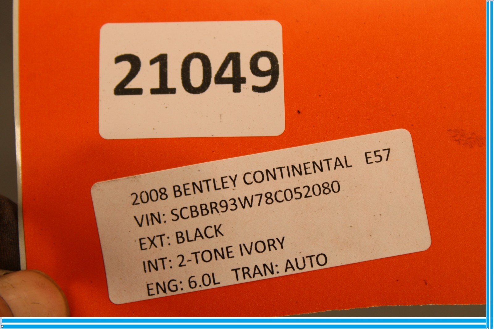 Bentley Continental 2006-2012 Rear Right Bumper mount