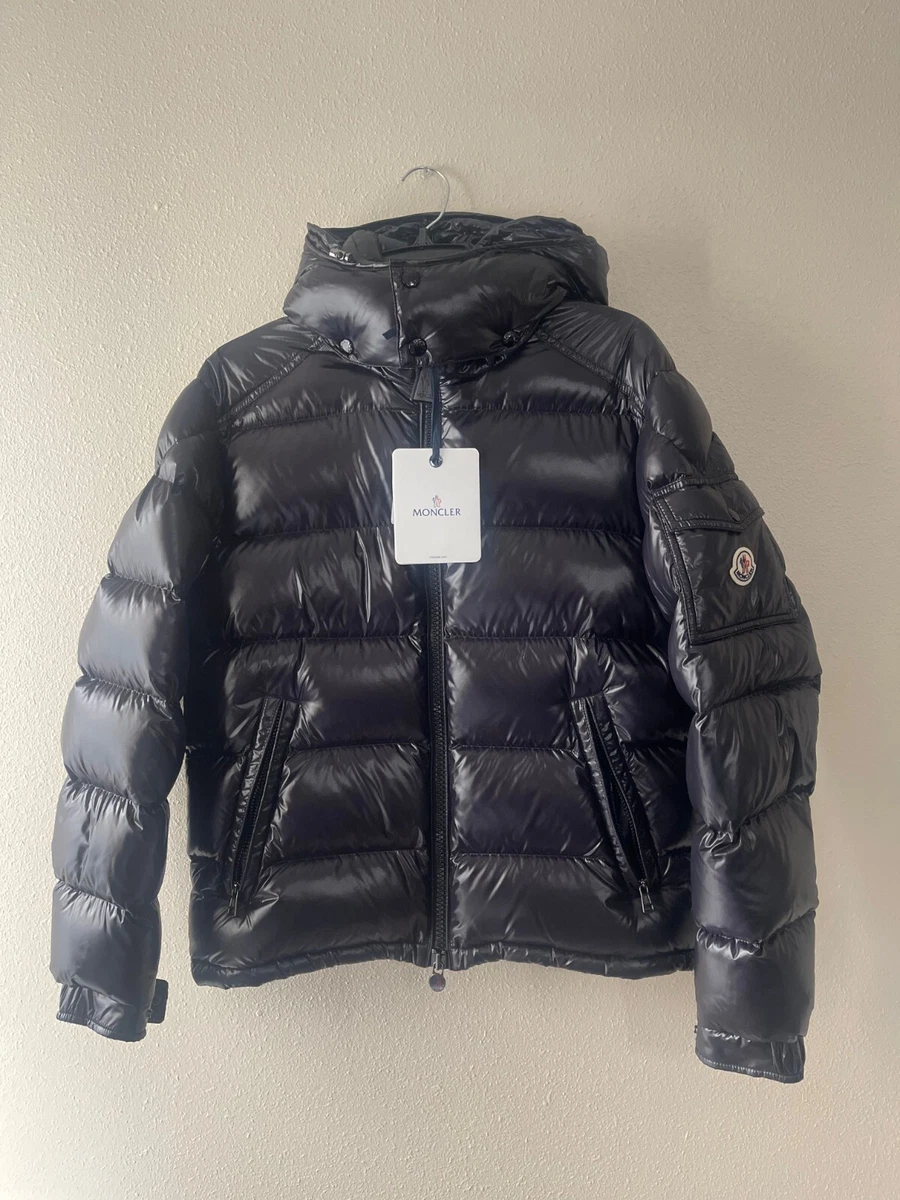 New & Authentic Men's Moncler Maya Down Jacket, Black/Size 2