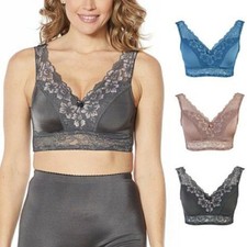 Rhonda Shear 3-pack "Betty" Pin-Up Bra with Pads and Adjustable Back 689-659, S