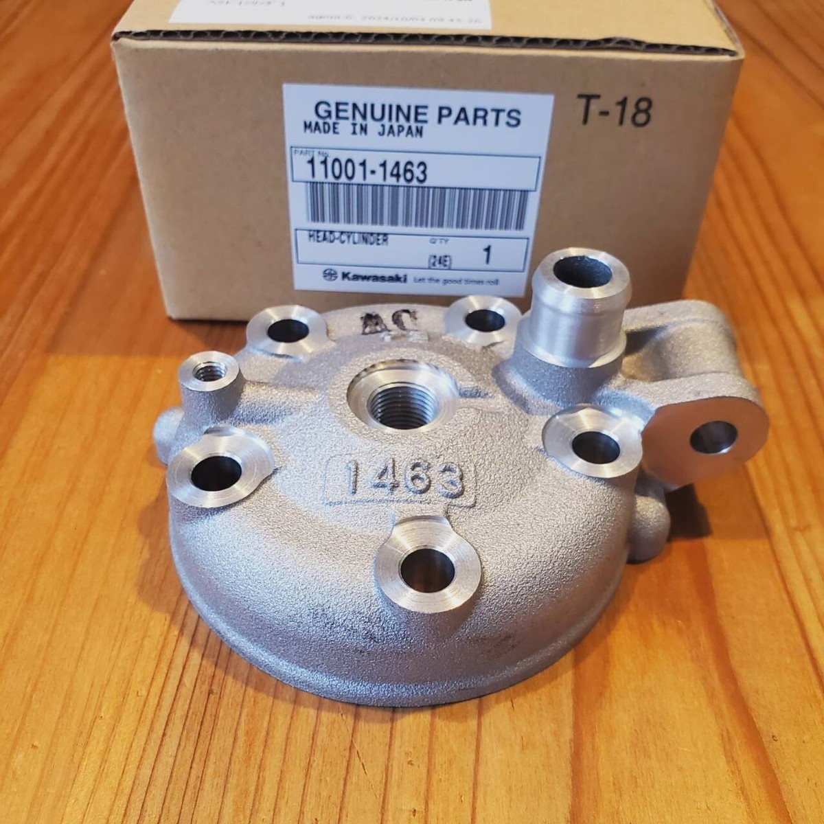 KAWASAKI Genuine 1998 - 2013 KX100 CYLINDER HEAD 11001-1463 NEW