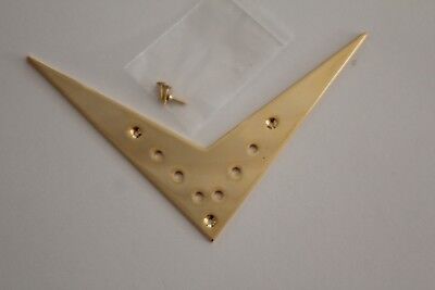 Gotoh GE101A stop tail ALU vernickelt 82 mm Studs 11,3 mm Gitarrenbau