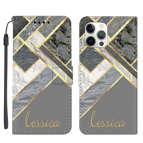 Personalised Flip Wallet Leather Case Cover For iPhone 16 15 Pro Max 14 13 12 11 - Picture 9 of 48