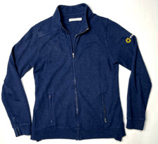 Peter Millar Womens Full Zip Jacket, Blue, Size Sm, Style LS21K35 Athleisure