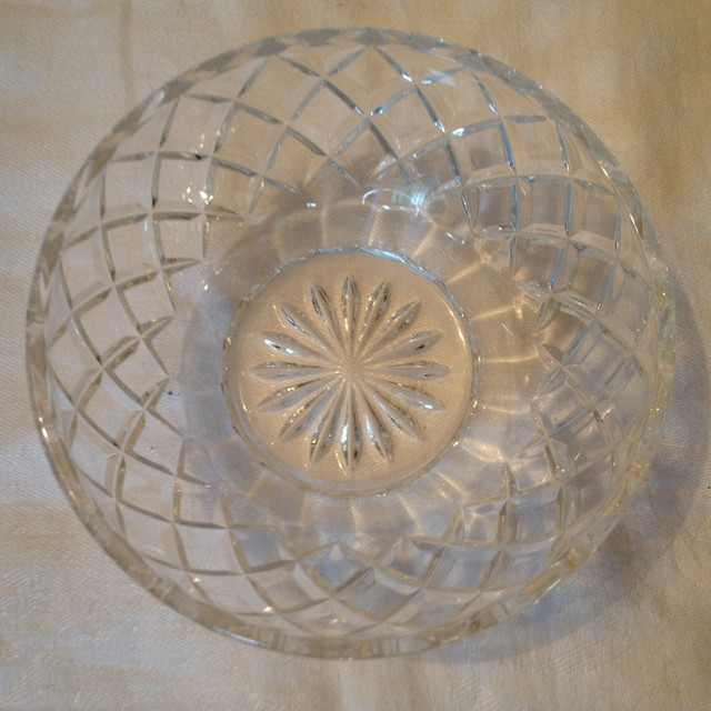 Vintage Lenox Crystal Small Bowl Diamond Pattern eBay