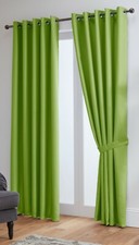 Blackout Curtains Thermal Ready Made Eyelet Ring- Energy Saving + Free Tie Backs