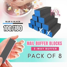 Dixon Buffer 3 Way Block PACK OF 8 - Blue Black 100/180