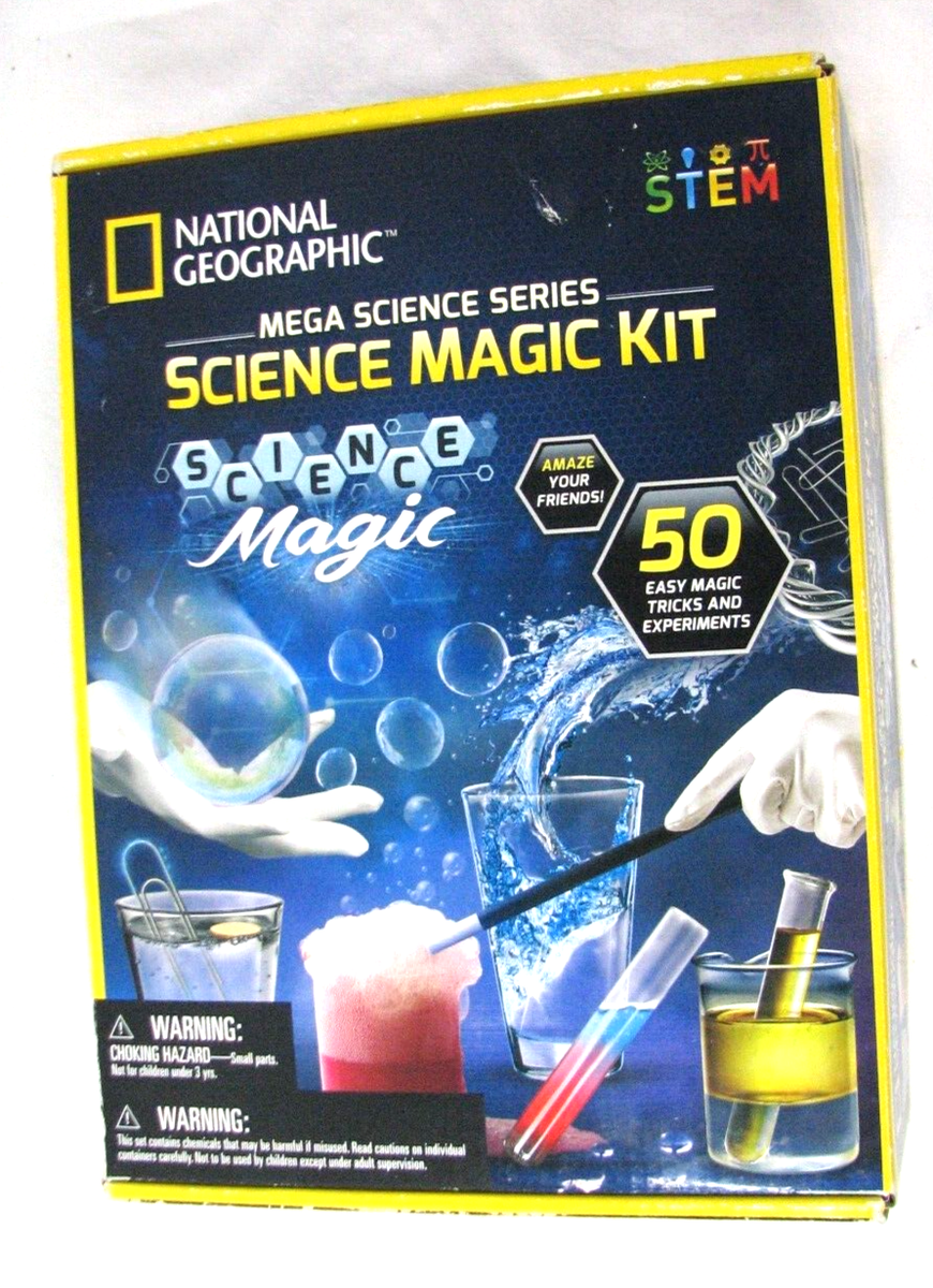 Science Magic Kit National Geographic 50 Pieces 20 Experiments