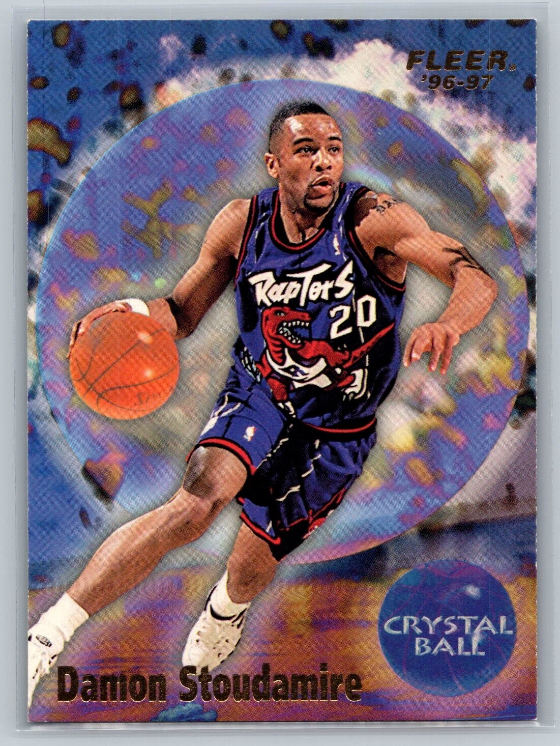 1996-97 Damon Stoudamire Toronto Raptors Crystal Ball Fleer #308 [European]