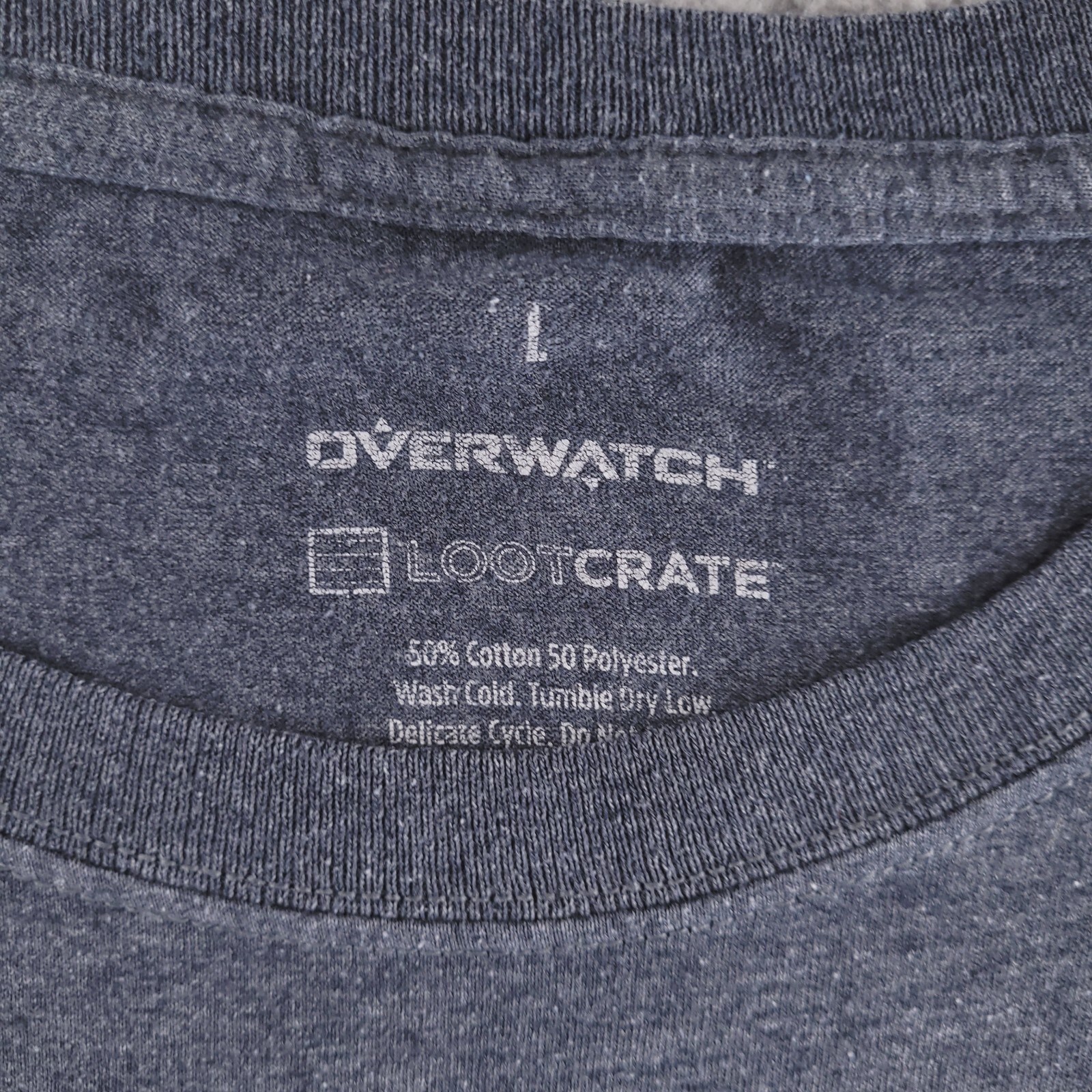 Loot Crate Shirt Mens Large Gray Overwatch Winston Primal Rage image 5