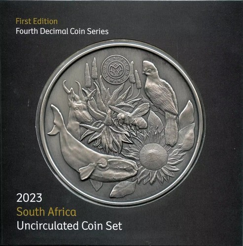 South Africa 2023 Uncirculated Coin Set Fourth Decimal Coin Series First Edition - Picture 5 of 5