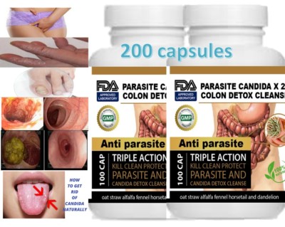 Parasite Cleanse DETOX Liver Colon Yeast Blood Support vital 200 Cap XL
