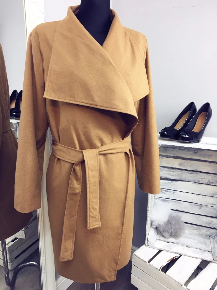 Camel waterfall shop coat zara