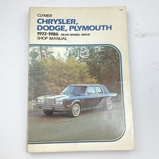Clymer 1972-1986 Chrysler Dodge Plymouth RWD ...
