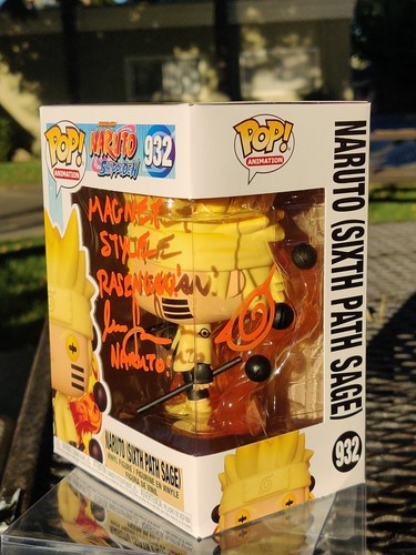 SIGNED Naruto 6Path Sage Funko POP Maile Flanagan MAGNET STYLE RASENGAN! - Picture 3 of 12