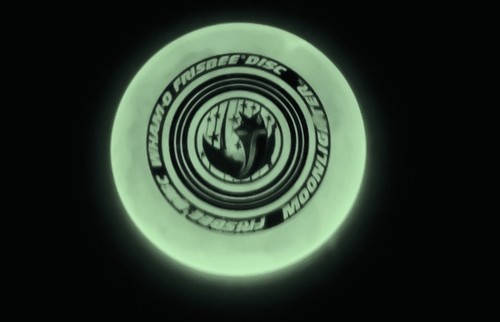 MOONLIGHTER WHAM-O FRISBEE 1975 GLOW IN THE DARK 9" Plastic Toy Flying Disc