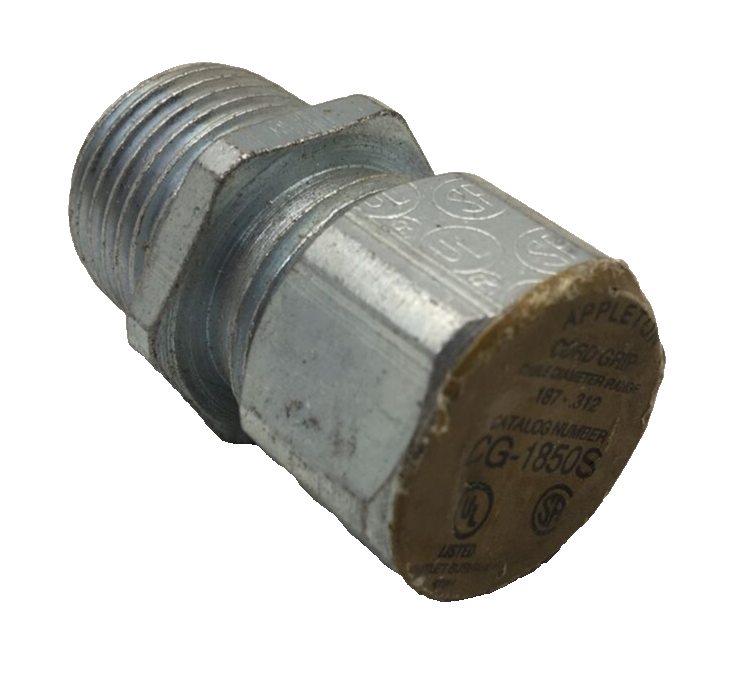 CG-1850S APPLETON 1/2 INCH STEEL LIQUIDTIGHT STRAIGHT CORD AND CABLE ...