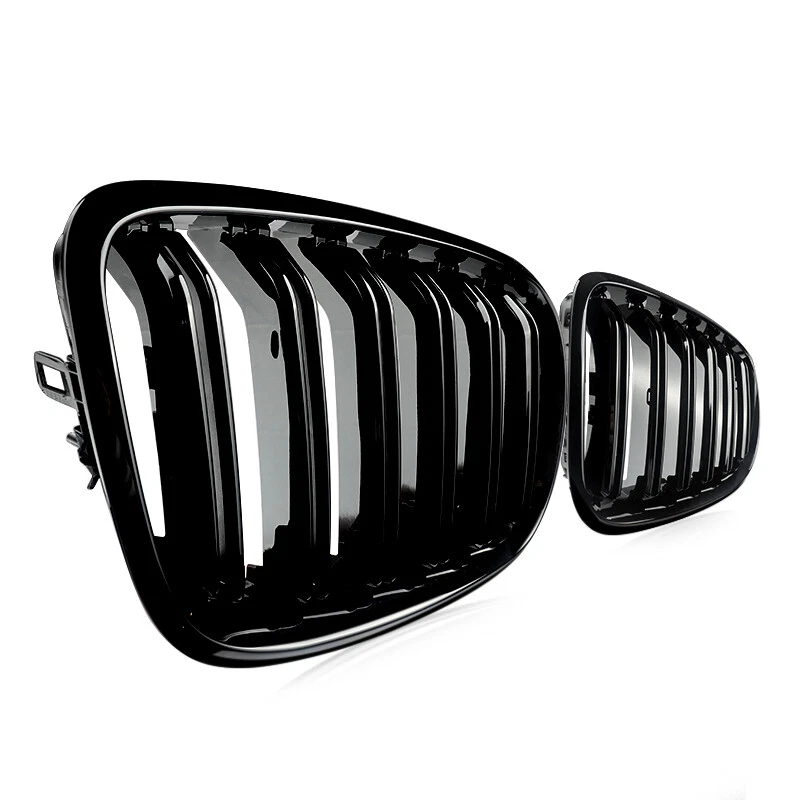Parrilla de parachoques delantero para BMW X5 E70 X6 E71 2007-2013 negro brillante Foto 4 de 4