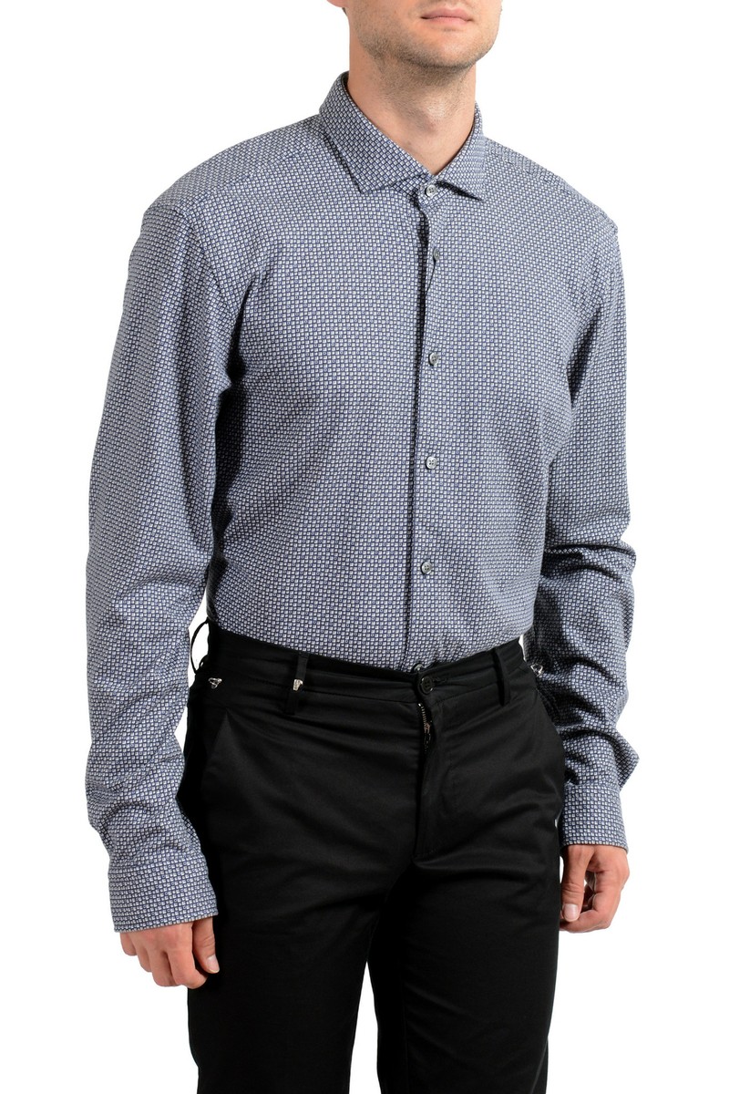 Chemise Homme Hugo Boss Ridley Coupe Slim - Taille US XL / IT 54, 100% Coton, Neuf Avec étiquettes