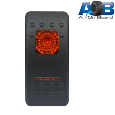 Rocker switch 500O 12V PLAIN COVER Carling ARB NARVA type led AMBER 20A ...