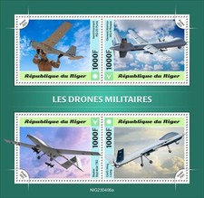 2024 10 - NIGER - MILITARY DRONES              4V  complet set    MNH **