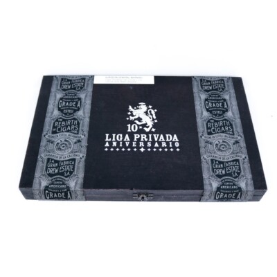 Liga Privada Robusto Aniversario Wood Cigar Box 11.75'' x 7.5'' x 1.25''