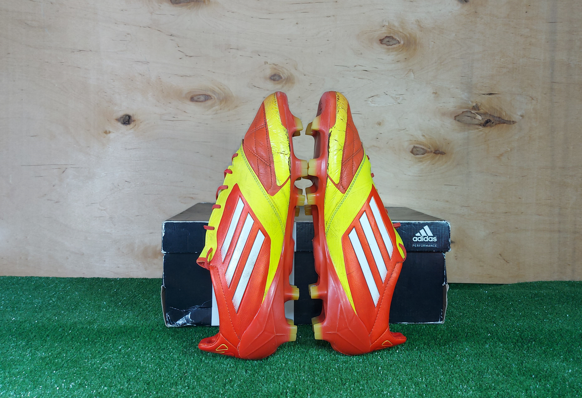Adidas F50 adizero Leathers FG V20647 Orange boots Cleats mens