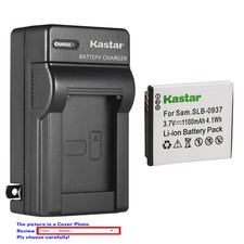 Kastar Battery AC Wall Charger for SLB-0937  Samsung Digimax L830 L735 L730