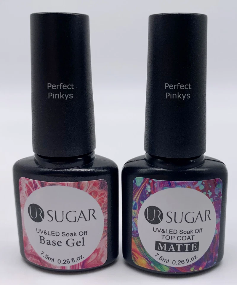 UR SUGAR Top Coat, No Wipe Top, No Wipe Matt Top, Base Gel Nail Polish Soak-Off UV LED UK
