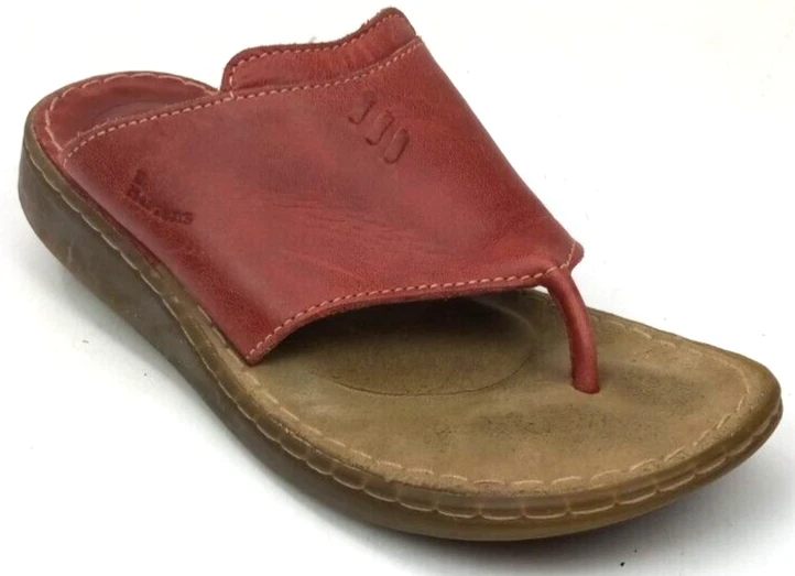 Dr Martens Sandals Size US 5 Nantucket Red Leather EU 37 Flip