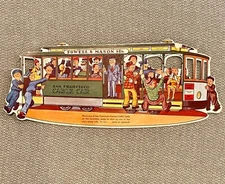VTG San Francisco Cable Car Powell & Mason Streets Oversized Postcard *READ