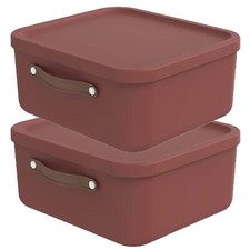 ROTHO Aufbewahrung Boxen mit Deckel 20L 2er-S...