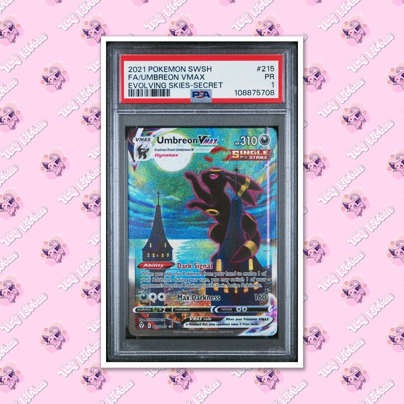 POP 37* PSA 1 Umbreon VMAX 215/203 Evolving Skies English
