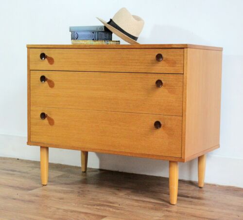 MID CENTURY AVALON VINTAGE LOW CHEST OF DRAWERS