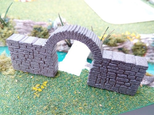 MOONGATE CALIBRE N ESCALA N PIEDRA PUERTA LUNA CORTE LÁSER Y GRABADO PINTADO - Imagen 10 de 10