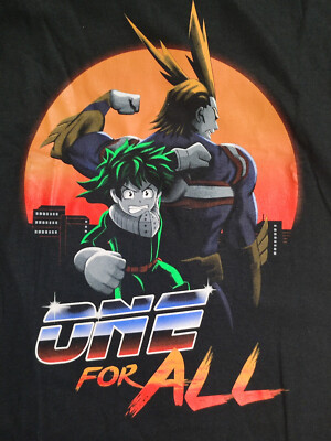 My Hero Academia - T-Shirt Black S - Sharkrobot