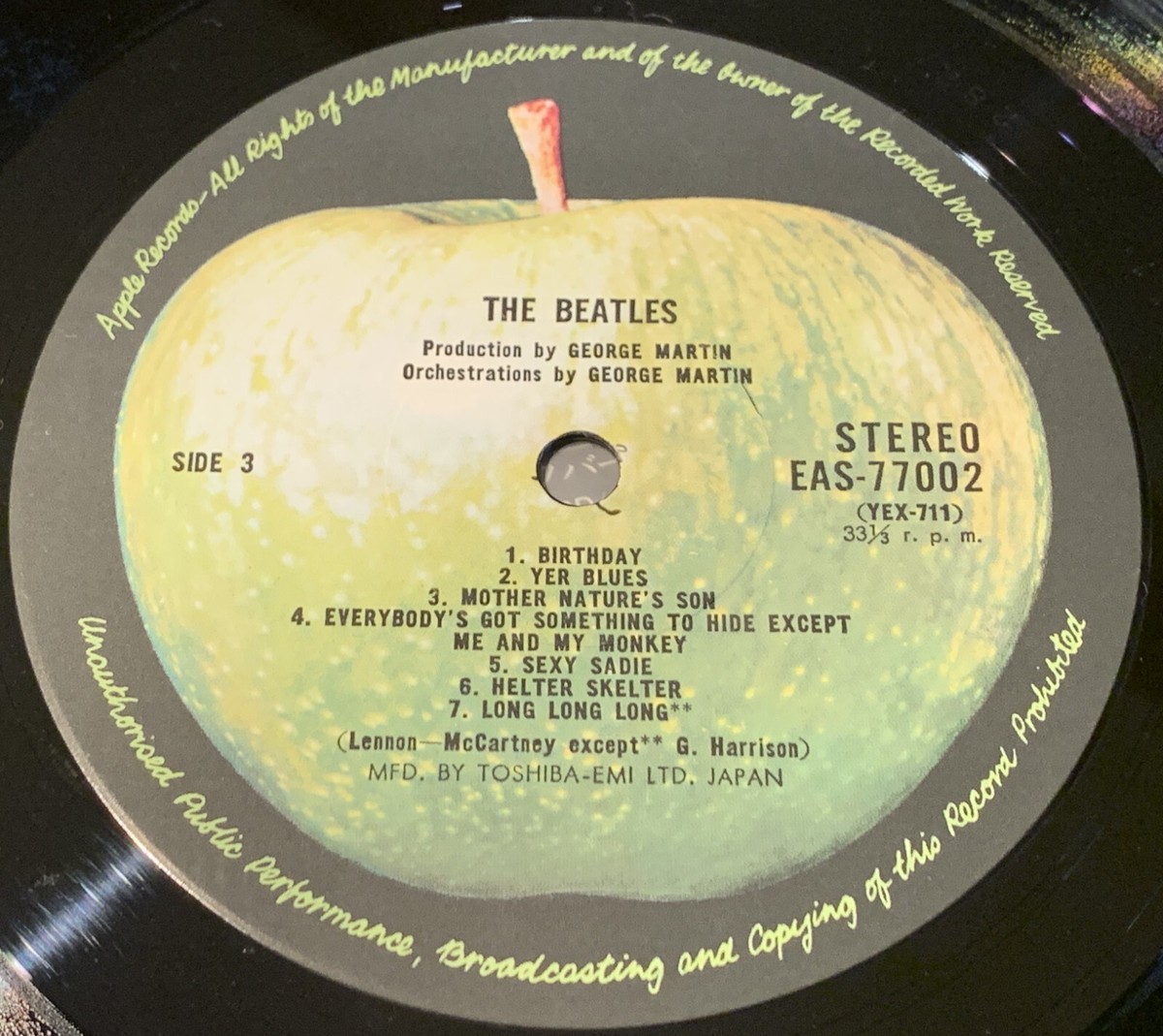 THE BEATLES White Album Audiophile Apple Japan 2 LP EAS