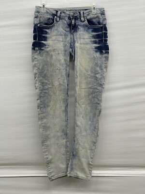 Size Almost Famous distressed Bleached denim skinny Low Rise