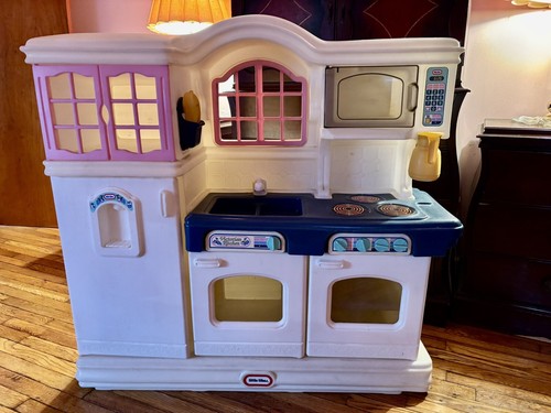 Vintage Little Tikes Large Victorian kitchen child size Lots of Food ...
