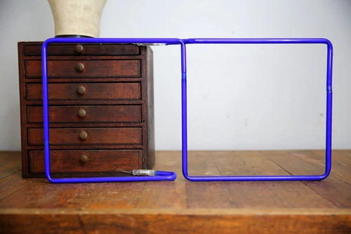 Vintage 1950's Neon Ad Clock Telechron advertising sign NOS blue neon tube part