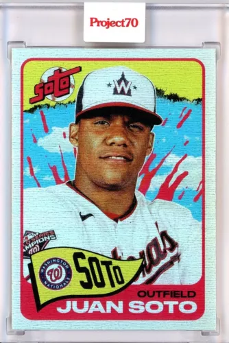 2021 TOPPS PROJECT 70 JUAN SOTO BY TYSON BECK - RAINBOW FOIL 27/70 #161