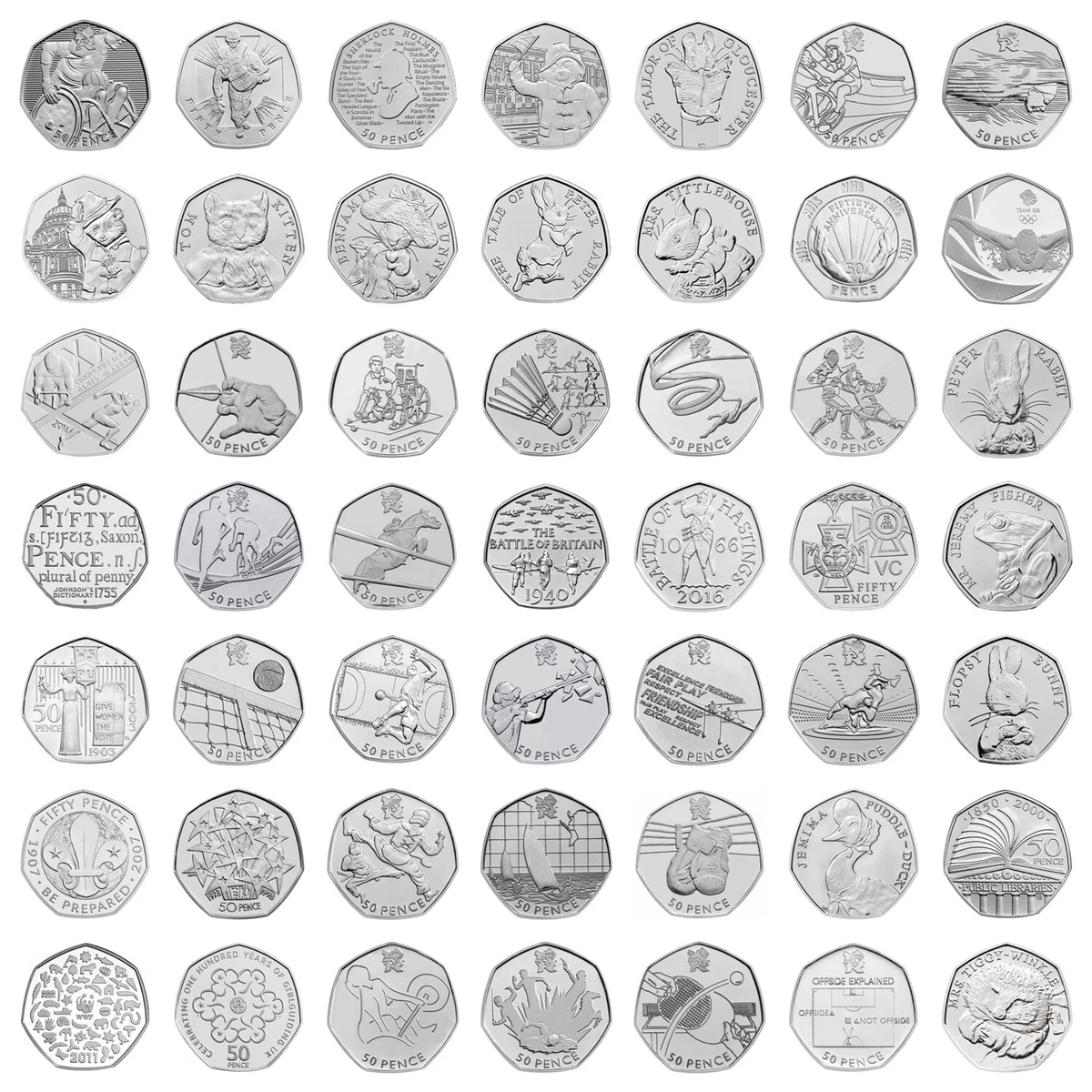 Royal Mint Names The Rarest 50p Coins In Circulation To royal-mint-names-the-rarest-50p-coins-in-circulation-to